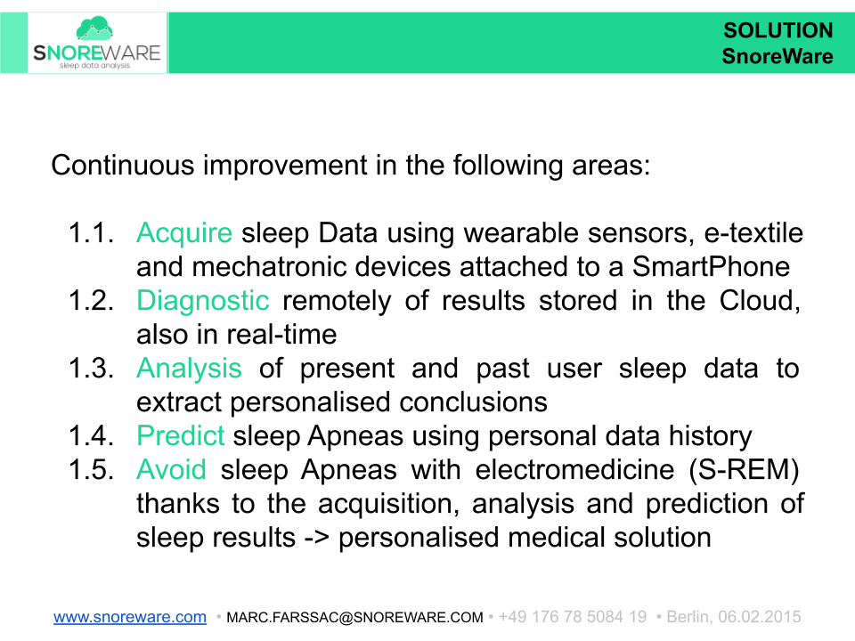 SnoreWare Pitch Deck